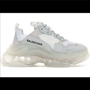 Balenciaga Triple S Trainer Size 38 Clear sole
